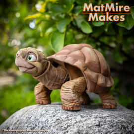Tortoise - Articulated - Fidget Toy - Flexible - MatMire Makes