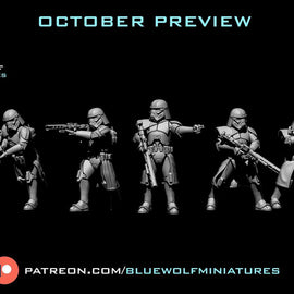 Purge Troopers Group 2 - Star Wars Legion Compatible - Blue Wolf Miniatures