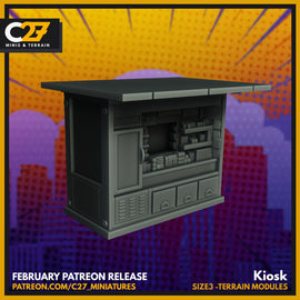 Kiosk Size3 - Marvel Crisis Protocol - 3D Printed Miniature