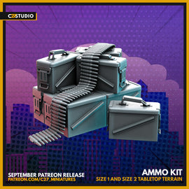 C27 Ammo Crates - Marvel Crisis Protocol - 3D Printed Miniature
