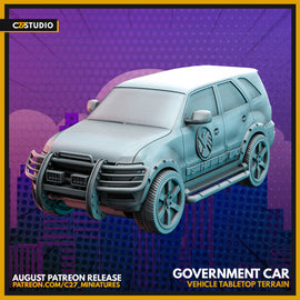C27 Government Car  - Marvel Crisis Protocol - 3D Printed Miniature