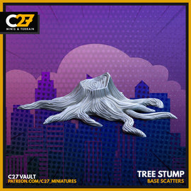 Basing Tree Stump - Marvel Crisis Protocol - 3D Printed Miniature