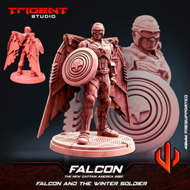 Falcon Man America Pose 2 -MCP 40mm Scale Mini Fantasy - Superhero