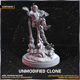 C27 Unmodified Clone - Marvel Crisis Protocol Proxy - 3D Printed Miniature