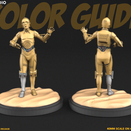 C27 Golden God - Shatterpoint - 3D Printed Miniature