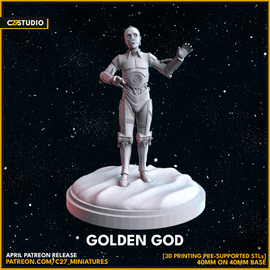 C27 Golden God - Shatterpoint - 3D Printed Miniature