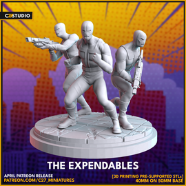 C27 The Expendables - Marvel Crisis Protocol Proxy - 3D Printed Miniature