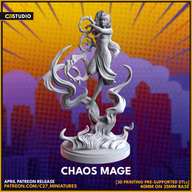 C27 Chaos Mage - Marvel Crisis Protocol Proxy - 3D Printed Miniature