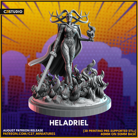 C27 Heladriel - Marvel Crisis Protocol Proxy - 3D Printed Miniature