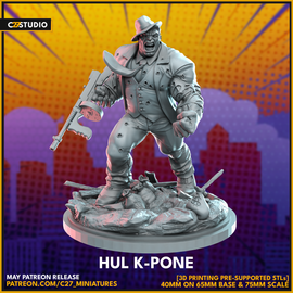 C27 Hul Kapone - Marvel Crisis Protocol Proxy - 3D Printed Miniature