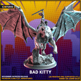 C27 Bad Kitty - Marvel Crisis Protocol Proxy - 3D Printed Miniature