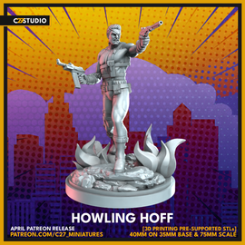C27 Howling Hoff - Marvel Crisis Protocol Proxy - 3D Printed Miniature