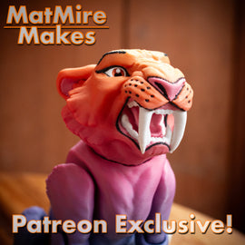 Articulated Roaring Sabertooth Tiger - MatMire Makes - Minecraft