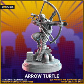C27 Arrow Turtle - Marvel Crisis Protocol Proxy - 3D Printed Miniature