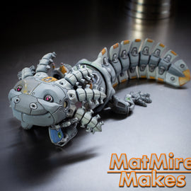 Robolotl - Articulated - Fidget Toy - Flexible - MatMire Makes
