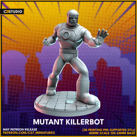 C27 Mutant Killerbot - Marvel Crisis Protocol Proxy - 3D Printed Miniature