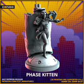 C27 Phase Kitten - Marvel Crisis Protocol Proxy - 3D Printed Miniature