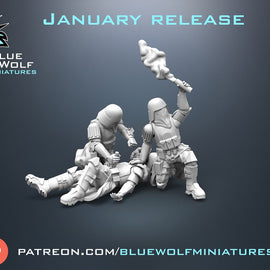 Galactic Marine Medics - Star Wars Legion Compatible - Blue Wolf Miniatures