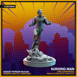 C27 Burning Man - Marvel Crisis Protocol Proxy - 3D Printed Miniature