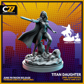 Titan Daughter - Marvel Crisis Protocol Proxy - 3D Printed Miniature