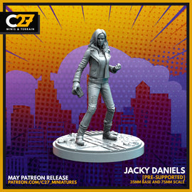 Jacky Daniels - Marvel Crisis Protocol Proxy - 3D Printed Miniature