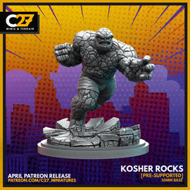 Kosher Rocks - Marvel Crisis Protocol - 3D Printed Miniature