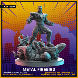 C27 Metal Firebird - Marvel Crisis Protocol Proxy - 3D Printed Miniature