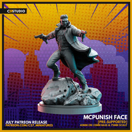 C27 McPunish Face - Marvel Crisis Protocol Proxy - 3D Printed Miniature