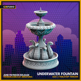 C27 Underwater Fountain  - Marvel Crisis Protocol - 3D Printed Miniature