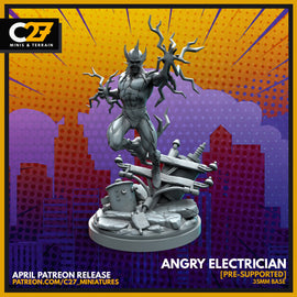 Angry Electrician - Marvel Crisis Protocol - 3D Printed Miniature