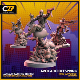 Avocado Offspring - Marvel Crisis Protocol - 3D Printed Miniature