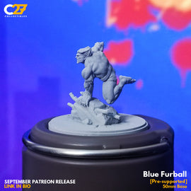 Blue Fur Ball - Marvel Crisis Protocol - 3D Printed Miniature