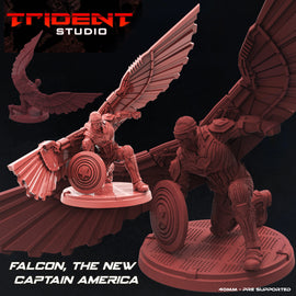 Falcon Man America Pose 1 - MCP 40mm Scale Mini Fantasy - Superhero