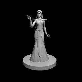 Human Female Wizard with Raven Dress - 3DreamDesignsUK