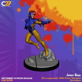 Jean Bae - Marvel Crisis Protocol - 3D Printed Miniature