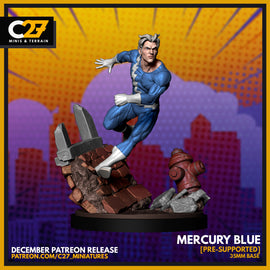 Mercury Blue - Marvel Crisis Protocol - 3D Printed Miniature