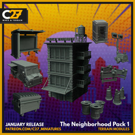 The Neighbourhood Bundle 1 - Marvel Crisis Protocol - 3D Printed Miniature