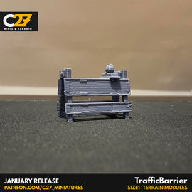 Traffic Barrier x3 - Marvel Crisis Protocol - 3D Printed Miniature