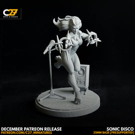 Sonic Disco Dazzler - Marvel Crisis Protocol - 3D Printed Miniature