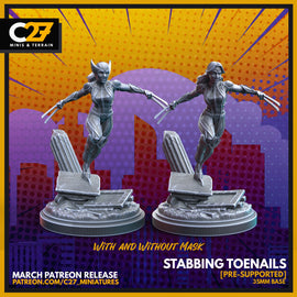 Stabbing Toenails - Marvel Crisis Protocol - 3D Printed Miniature - C27