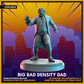 C27 Big Bad Density Dad - Marvel Crisis Protocol Proxy - 3D Printed Miniature