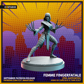 C27 Femme Fingerfatale - Marvel Crisis Protocol Proxy - 3D Printed Miniature