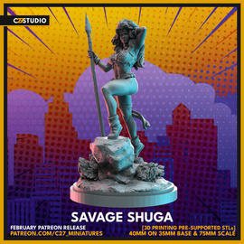 C27 Savage Shuga - Marvel Crisis Protocol Proxy - 3D Printed Miniature