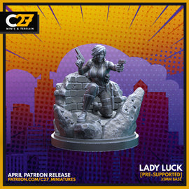 Lady Luck - Marvel Crisis Protocol - 3D Printed Miniature