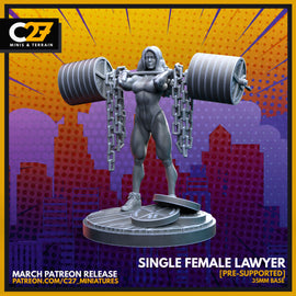 Single Female Lawyer - Marvel Crisis Protocol - 3D Printed Miniature