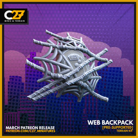 Webbed up Backpack x2 - Marvel Crisis Protocol - 3D Printed Miniature